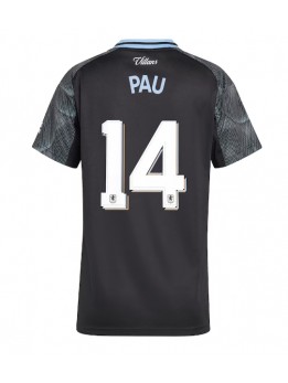 Ženski Nogometna dresi replika Aston Villa Pau Torres #14 Gostujoči 2025-26 Kratek rokav Ženski Nogometna dresi replika Aston Villa Pau Torres #14 Gostujoči 2025-26 Kratek rokav